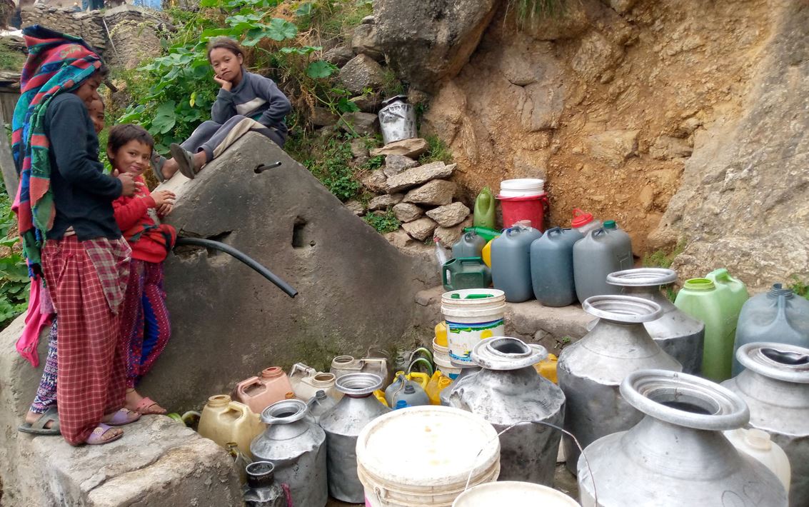 जुम्लाको रारा गाउँमा खानेपानीको हाहाकार